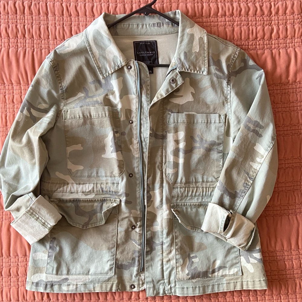 Sanctuary, camo utility jacket